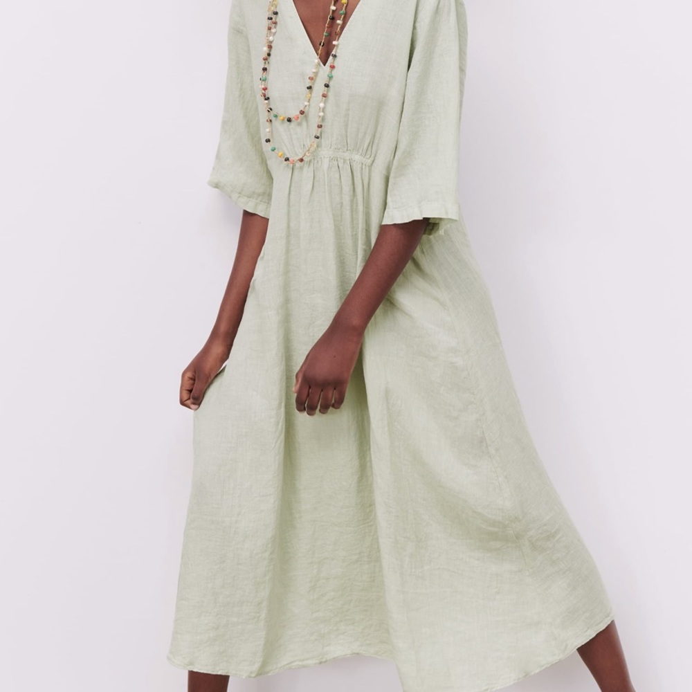 Zara Long linen dress